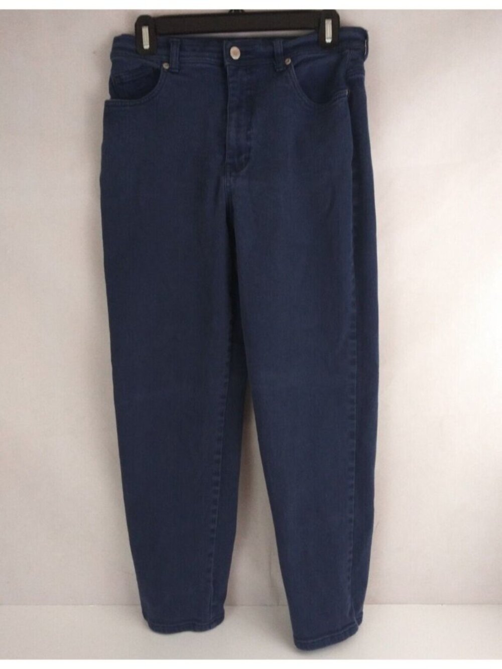 Gloria Vanderbilt Women's Dark Wash Deep Blue Straight Leg Jeans Size 14 Petite